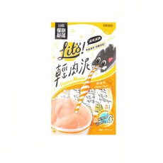 Lit&MON 寵物輕肉泥，多種口味可選，添加維生素，低磷低鈉，呵護貓咪腎臟，獨立包裝，方便餵食, 10g, 1個, 純雞肉【維他命C添加】,4入一包