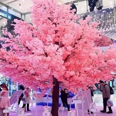 벚꽃 모형 나무 인조 대형 카페 벚나무 높이 작은 장식품, 라운드 1.8m 1.5m