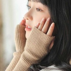 여자 겨울 코디 니트 따듯한 손 핸드 워머 손목 토시 mon+13495oe