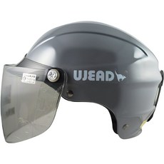 L2來來 GRS 077 半罩式安全帽 螺絲型雪帽 強化鏡片 熱銷款, 水泥灰