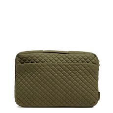 Vera Bradley 베라 브래들리 여성용 면 노트북 정리함 다년생 느와르 도트 그외 각종 574517, 클라이밍 아이비 그린 - 재활용 면