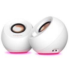 크리에이티브 Creative PEBBLE PRO 블루투스 5.3 스피커 (화이트 정품), 1L, 1개