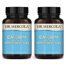 DR. MERCOLA 鈣質與維生素 D3 & K2 膠囊, 2個, 30錠