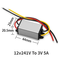 차량용 전원 공급 장치 컨버터 벅 스텝 다운 모듈 DC to 12V 24V-3V 3.3V 5V, 03 12v241V To 3V 5A