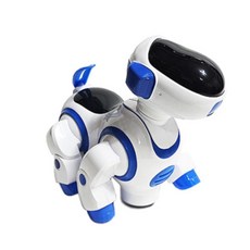 걷고 짖는 스마트 로봇 강아지 완구 어린이 장난감 봉제완구 아기인형 인형, 블루
