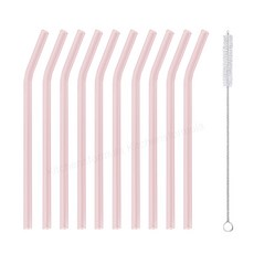 홈카페 브띠에 세척솔 1p + 내열유리빨대 10p, 핑크, 1세트