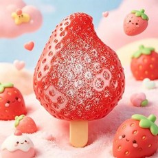 말랑이 부드러운 물 감각 스트레스 해소 장난감, strawberry