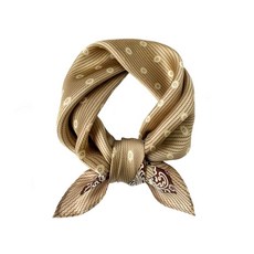 Tim & Tina Square 100% 멀베리 실크 53.3 x 53.3cm21 21인치 헤어 스카프 헤드 슬리핑 랩 새틴 헤드 S40 블루 및 그린 캐슈 169181, S16 웨이브 라인 카멜