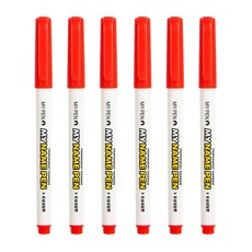 마이펜 마이네임펜, 6개, 적색