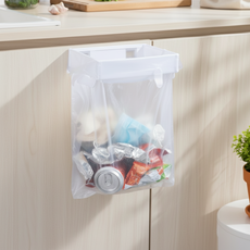 리노이 주방 무타공 싱크대 접이식 냄새차단 휴지통, 화이트, 1개