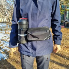 [물병쏙] 노마드랩 등산 힙색 가방 슬링백 남자 여성, 모던블랙