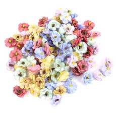 꽃송이 조화 자스민 3cm(칼라혼합), 백개입 X1봉