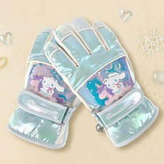 산리오 오로라 스키장갑 겨울 방한 패딩 손가락 장갑 시나모롤 마이멜로디 포차코 헬로키티