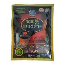 [2개묶음] 흑홍삼캔디 200g X 4 봉지 흑삼 6년 고려 홍삼젤리 홍삼절편 1EA sp0+049Hn