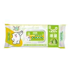 邦尼熊極厚家用清潔去污濕紙巾，清潔濕巾，去油汙，廚房清潔，珍珠紋，溫和配方，橘子/綠茶/檸檬, 1個