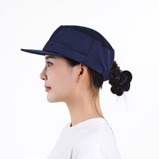 good 帽男女工作帽子防塵車護餐飲食堂通用勞保帽包頭髮衛生, 頭頂網無網兜-藏青,拍一單發10個