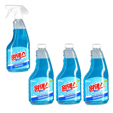윈덱스 유리세정젲 본품 + 리필 (총 입), 4개, 500ml