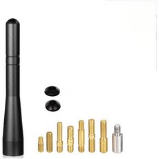 4인치 짧은 자동차 안테나 알루미늄 트럭 교체 마스트 차량 스테레오 AM FM 라디오 차량용 픽업 오프로드용