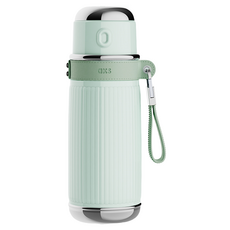 AKS 316 스테인리스 스틸 레트로 휴대용 보온병, 1개, 그린, 850ml