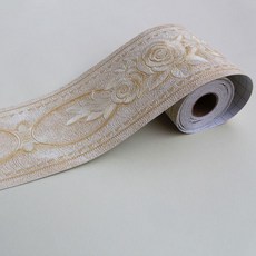 新品 自貼歐式立體貼腰線客廳臥室衛生間瓷磚防水牆貼牆面牆裙粘貼紙 副廠商品, 202款式, 1個