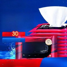 제이 유리세정티슈 유리거울 티슈 물때 세정티슈, 1팩 체험팩, 1개, 1L