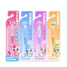캐치티니핑 피규어 칫솔 4종 세트 어린이 칫솔, 1박스, 1매입, 하츄핑+뽀니핑+아름핑+사뿐핑