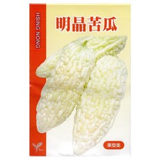 興農種苗 明晶苦瓜種子，果型美觀，適合家庭種植，新手也能輕鬆上手, 1個