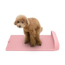 독톡 강아지 배변판 패드필요없음, 페일핑크, 1개