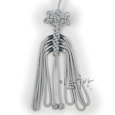 낙지발매듭 08 회색 - 규방공예 재료 전통매듭