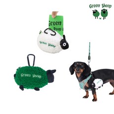 Green Sheep 絨毛綿羊便便袋收納隨身包, 綠色, 1個