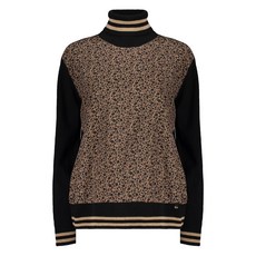 에르노 프린트 하이 넥 스웨터