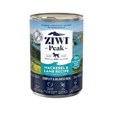 Ziwi Peak 巔峰 犬糧 濕糧 全犬糧 無穀 紐西蘭, 390g, 1個, 羊肉+鯖魚