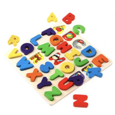 토도리브로 알파벳 입체 판퍼즐 WOODENTOY-B, 1개, 25피스