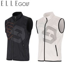 엘르골프 남성 로고 포인트 메쉬 배색 우븐 베스트 6J11451_DJ