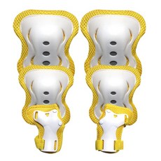 랜드웨이 아동 보호대 세트 인라인 자전거 킥보드 보호대, 모션 보호대 옐로우S