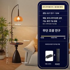 조명 거실 독서등 각도조절 무드등 밝기조절 북유럽 엔틱, 펌킨 월넛 12W 리모컨