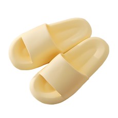 트렌드컨테이너 층간소음 실내 슬리퍼 거실실내화 EVA, 레몬, 230~270