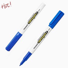 모나미 네임펜 F 중간글씨 블루 12자루 유성 마킹펜 사무용 유성마커