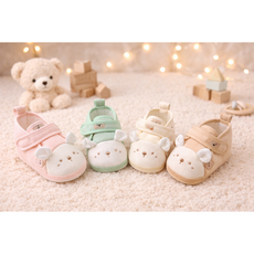 달콩베이비 베어 보행기슈즈 유아 덧신 신생아덧신 보행기신발 만삭촬영 아기선물 아기신발 100일선물 돌선물