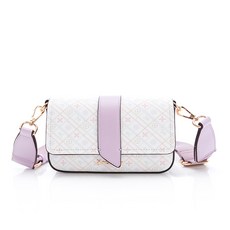 PLAYBOY Fanty 系列 鍊條斜背包 紫色, 1個, D-翻蓋斜背包