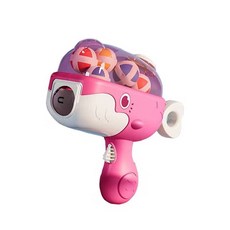 可愛鯨魚造型黏黏球發射器 兒童戶外射擊玩具, 粉紅, 1個