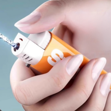 funfact 금연권장 담배피지마 물총라이터, 오렌지, 2개