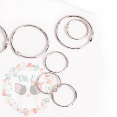 옥이드림 카드 링 25mm 150개 메모클립 단어장링 카드홀더