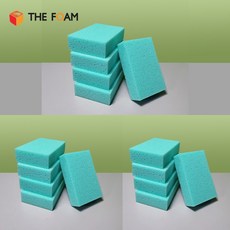 더폼 그린 타일 메지 스펀지 소프트타입 해면스펀지 대형 L_5x13x20cm / 5개 세트 묶음, 5개 3세트 총15개