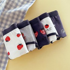 주니데이 딸기 팬티 5종 세트