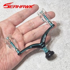 씨호크 SDAC 초경량 스피닝릴 핸들 시마노 다이와 호환 더블핸들, A-02 (민트 80mm)