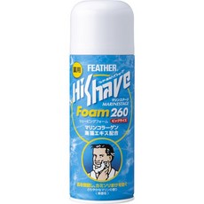 깃털 FEATHER 하이 셰이브 해양 폼 260 일본 쉐이빙 크림 면도 1112848, 260g, 1개