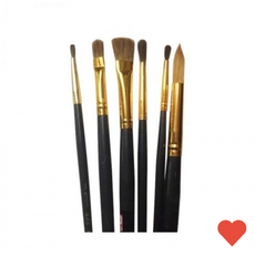 수채화붓 6 세트