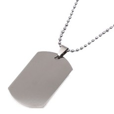 【開發票/統編】老人兒童防走失項鏈牌 寶寶身份號碼 老年癡獃走丟定製刻字防丟神器 防水耐磨不鏽鋼雙面激光雕刻 960112 ins日韓風, 銀色一面字一面圖, 1個