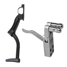 빛나는 판다 투석기 릴리스 핸들 스틸 실버와 2 새총 장치 블랙 GHSHOP PP 액세서리 스테인레스 새총, 스테인레스 스틸 PP, 스테인레스 스틸 PP